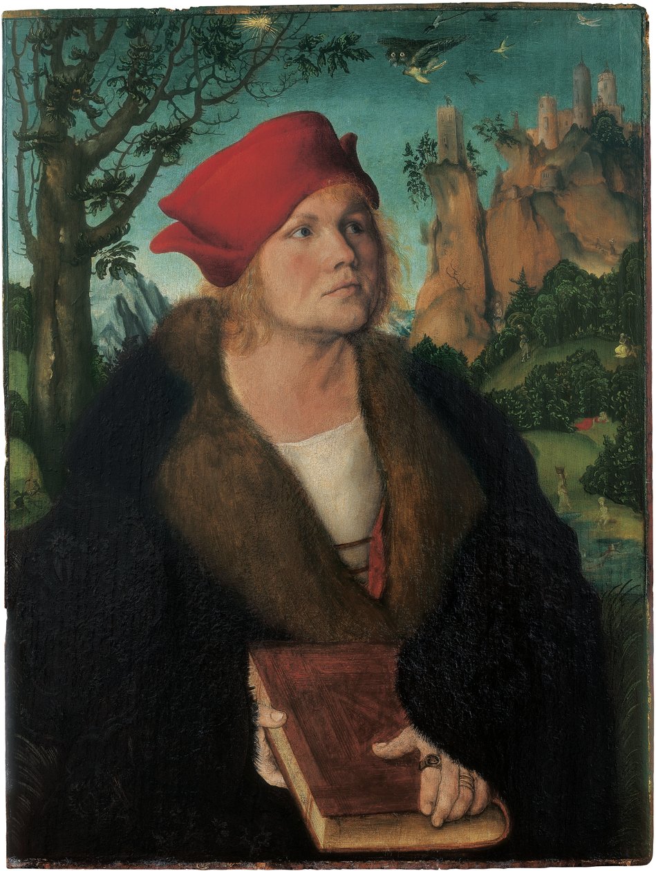 Portrait of Dr. Johannes Cuspinian, by Cranach, Lucas, the Elder (1472-1553). Oil on wood, c. 1502-1503. Dimension : 60,3x45,5 cm. Museum Oskar Reinhart, Winterthur 作者 老卢卡斯·克拉纳赫