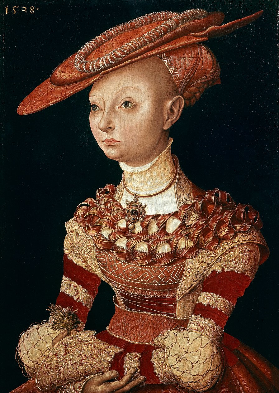 老卢卡斯-克拉纳赫（1472-1553）的女士肖像 作者 老卢卡斯·克拉纳赫
