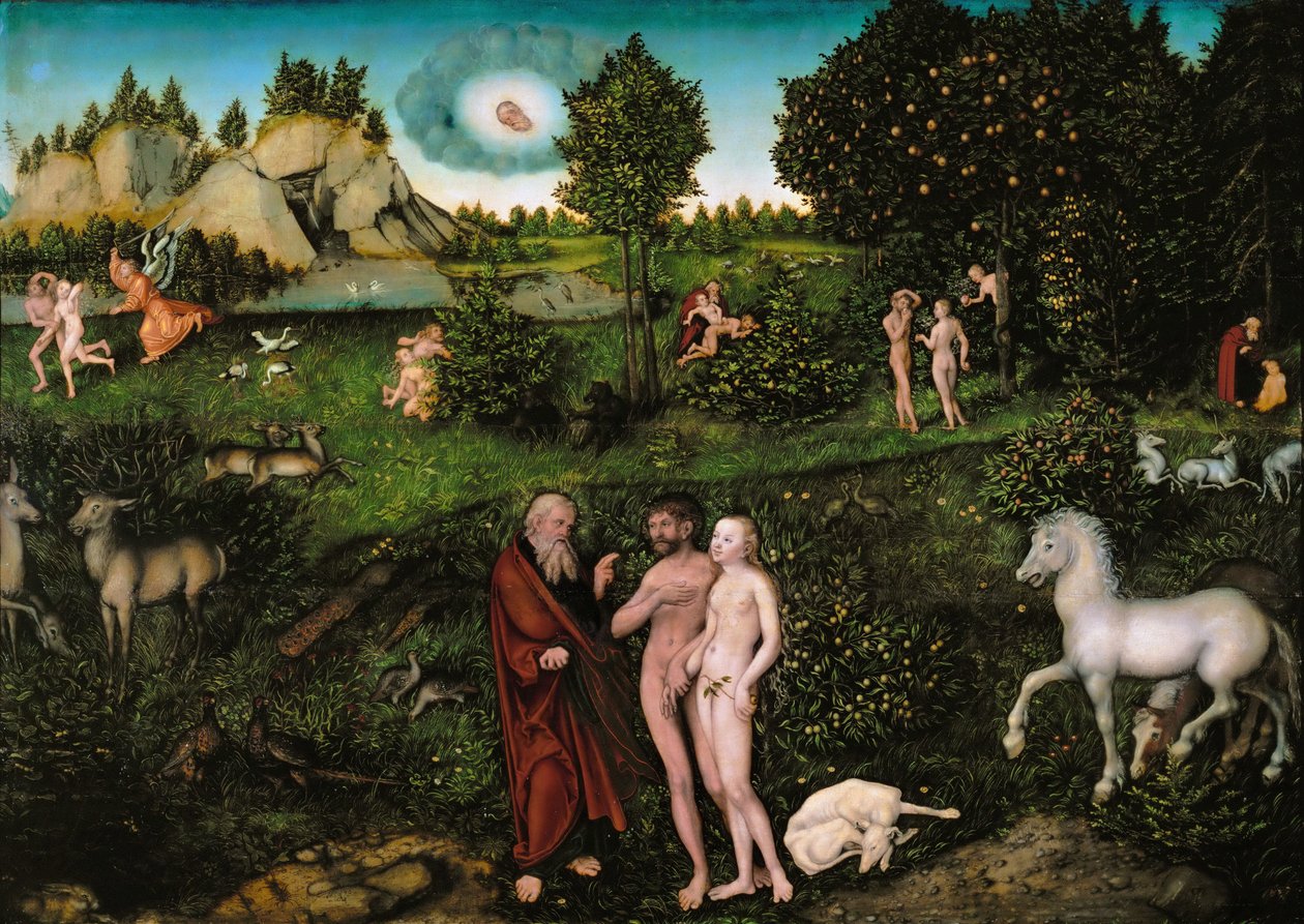 文艺复兴时期：天堂 par Cranach, Lucas, the Elder (1472-1553) 作者 老卢卡斯·克拉纳赫
