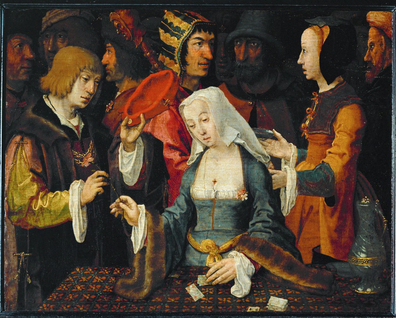 La Tireuse de cartes ... 作者 Lucas van (工作室) Leyden