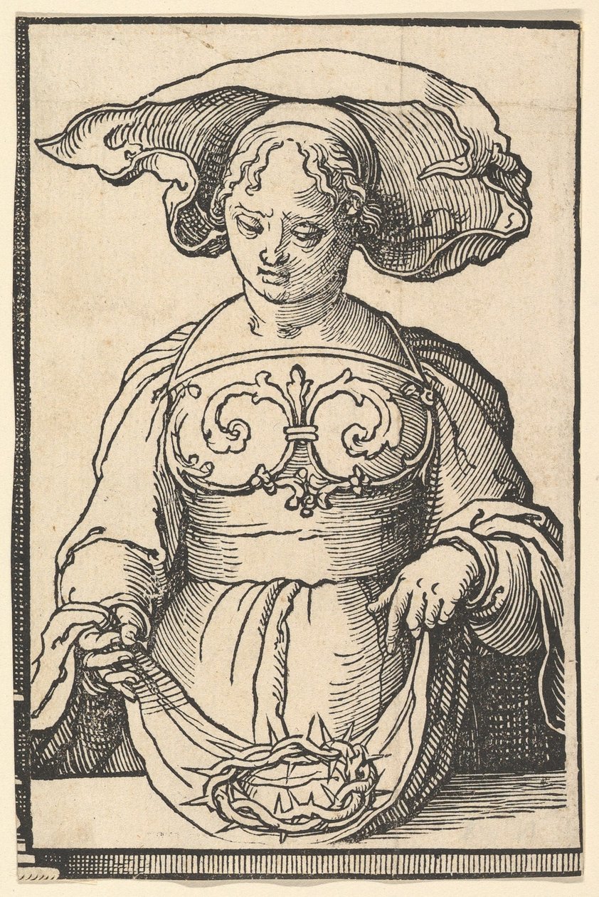 Delbyic Sibyl（来自Sibyls系列）。 1530。 作者 卢卡斯·范·莱登