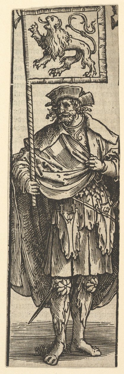 荷兰德克·伯爵（Dirk First Count of Holland），1517年。 作者 卢卡斯·范·莱登