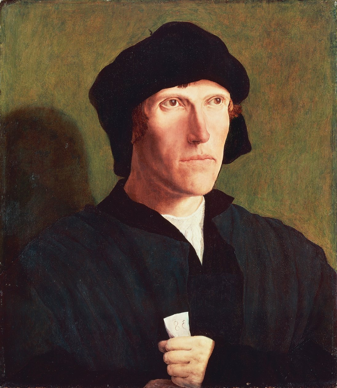 38岁男子的肖像，约1521年，由Lucas van Leyden（1494年约1533年）创作，布面油画，47x41厘米 作者 卢卡斯·范·莱登
