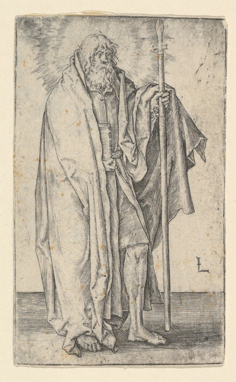圣托马斯，约。 1510。 作者 卢卡斯·范·莱登