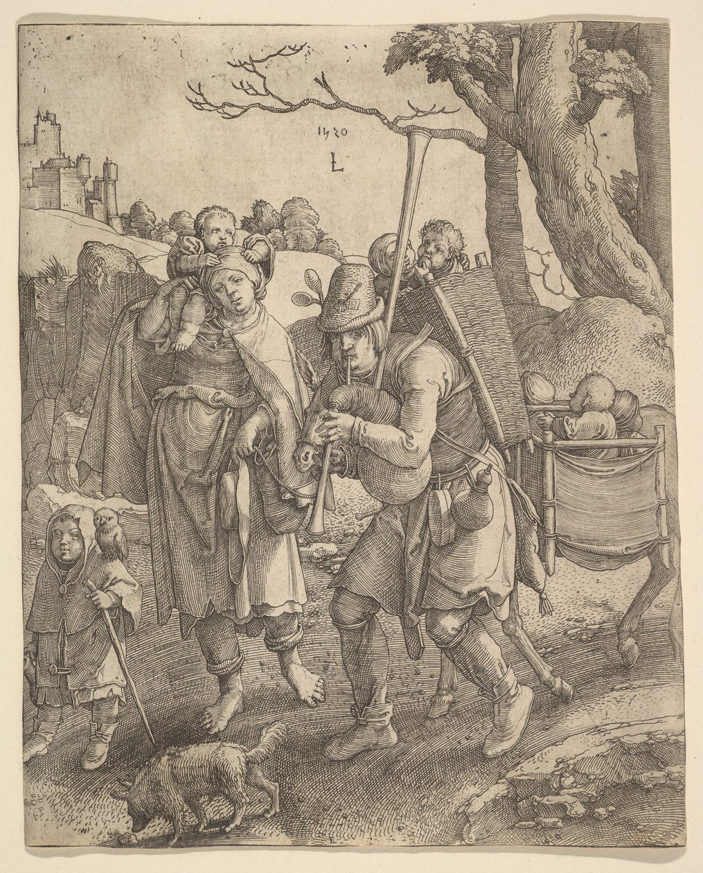 乞gar Eulenspiegel，1520年。 作者 卢卡斯·范·莱登