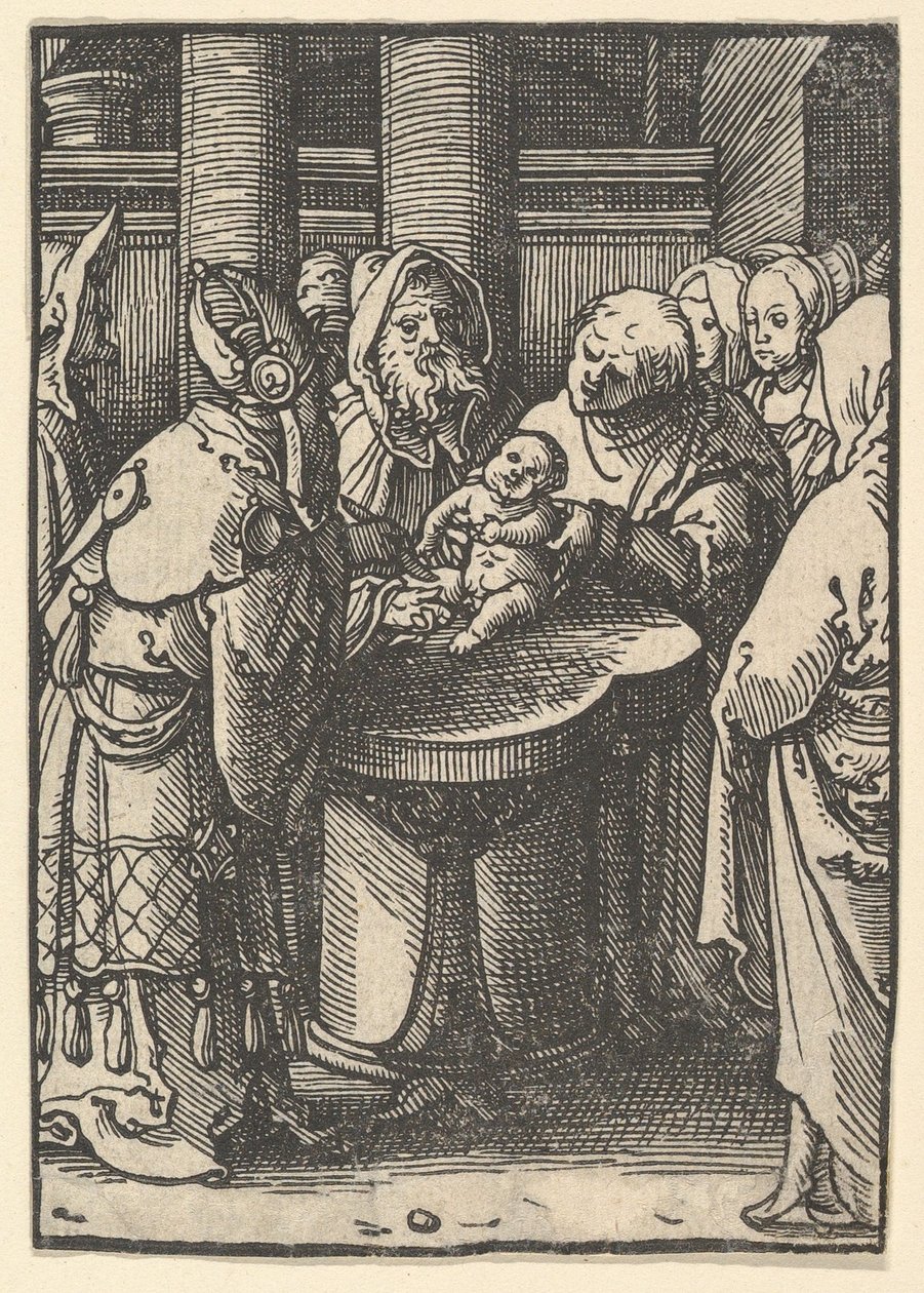 包皮环切术，ca。 1520。 作者 卢卡斯·范·莱登