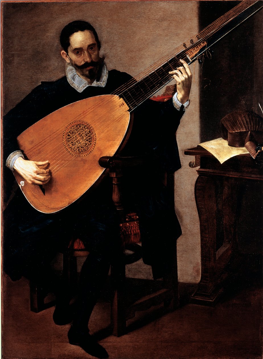 公爵教堂音乐家 Gerolamo Gallo 的肖像 Luciano Borzone (1590-1645) Genes, Galleria di Palazzo Bianco 作者 卢西亚诺·波佐恩（Luciano Borzone）