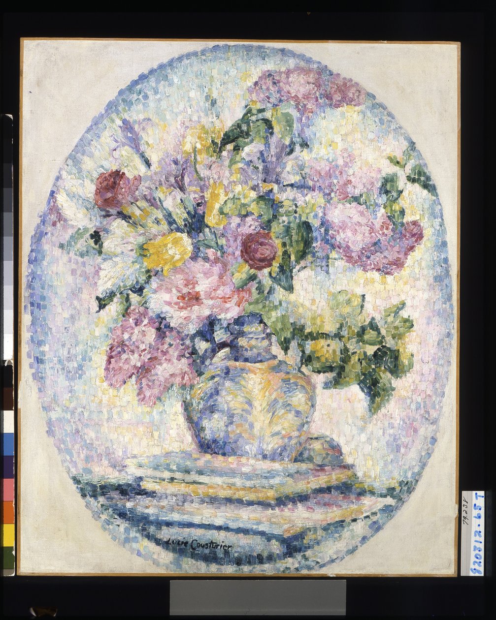 花瓶》，日期不详（布面油画） 作者 露西·康斯图里尔