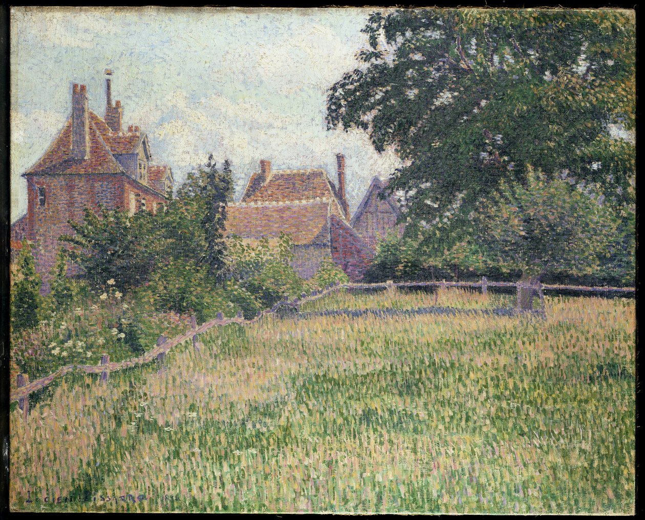 聋人之家，Éragny，1886年 作者 卢西安·皮萨罗（Lucien Pissarro）