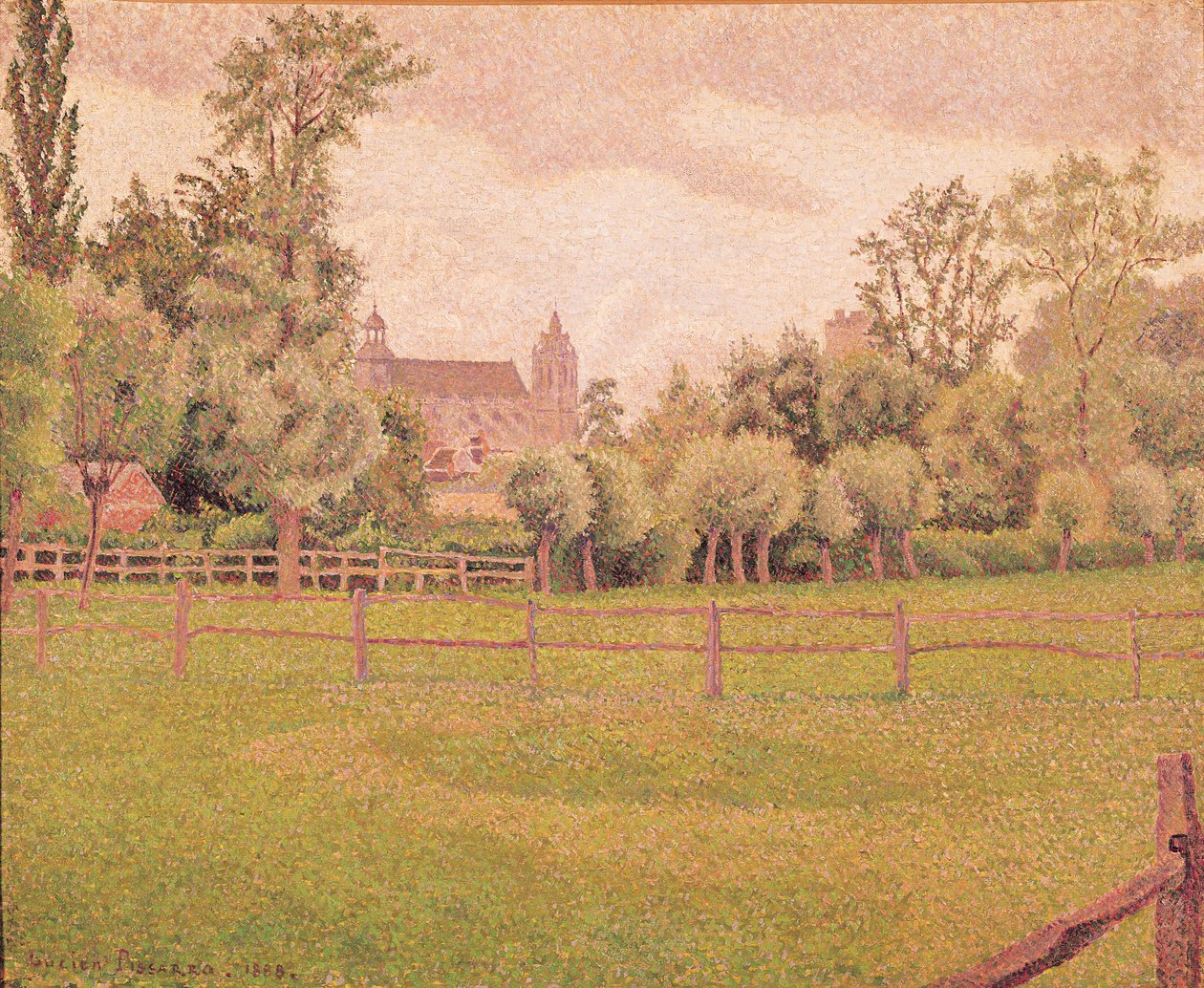 1888年Gisors大教堂 作者 卢西安·皮萨罗（Lucien Pissarro）
