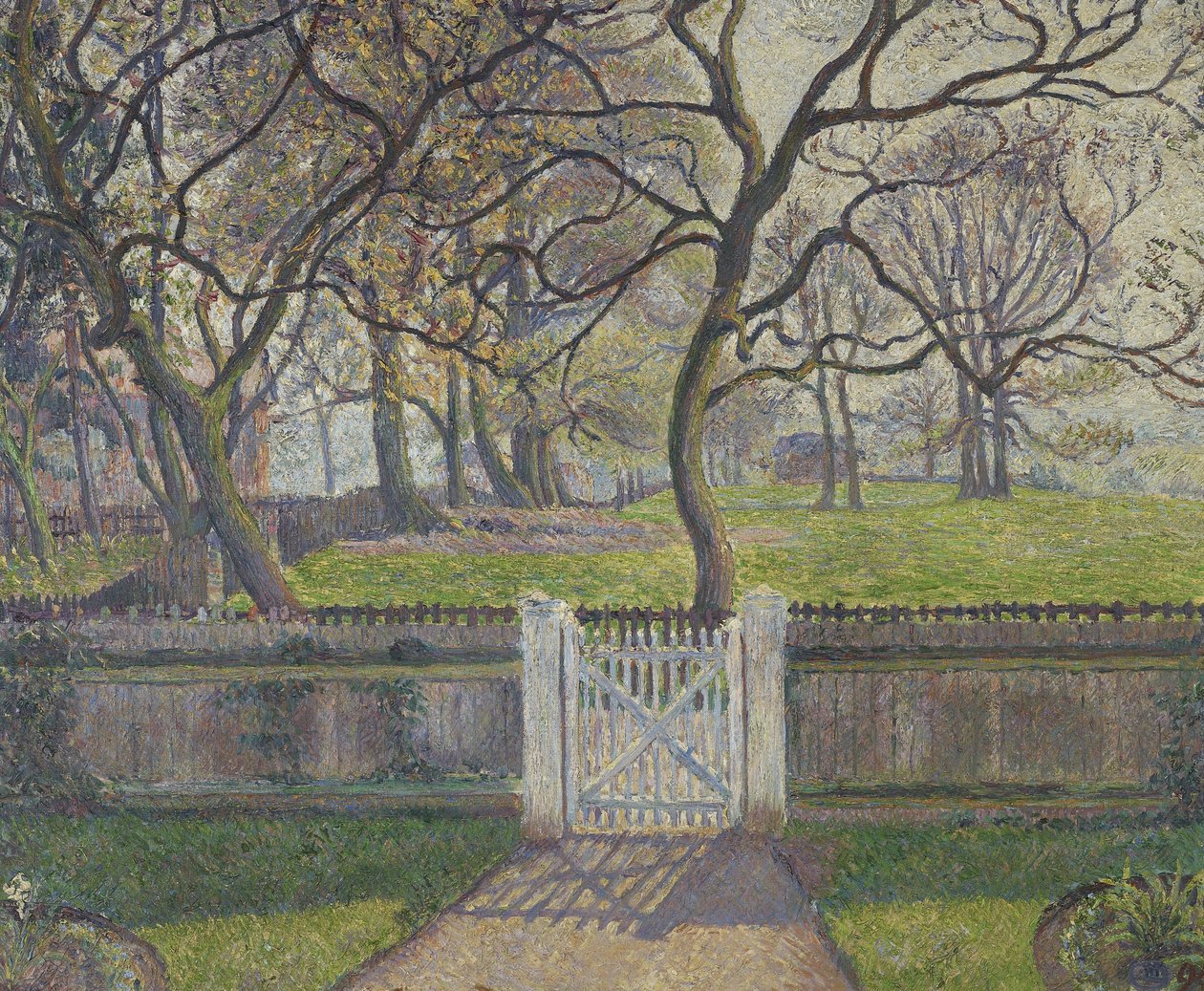 The Garden Gate，Epping，1894 作者 卢西安·皮萨罗（Lucien Pissarro）