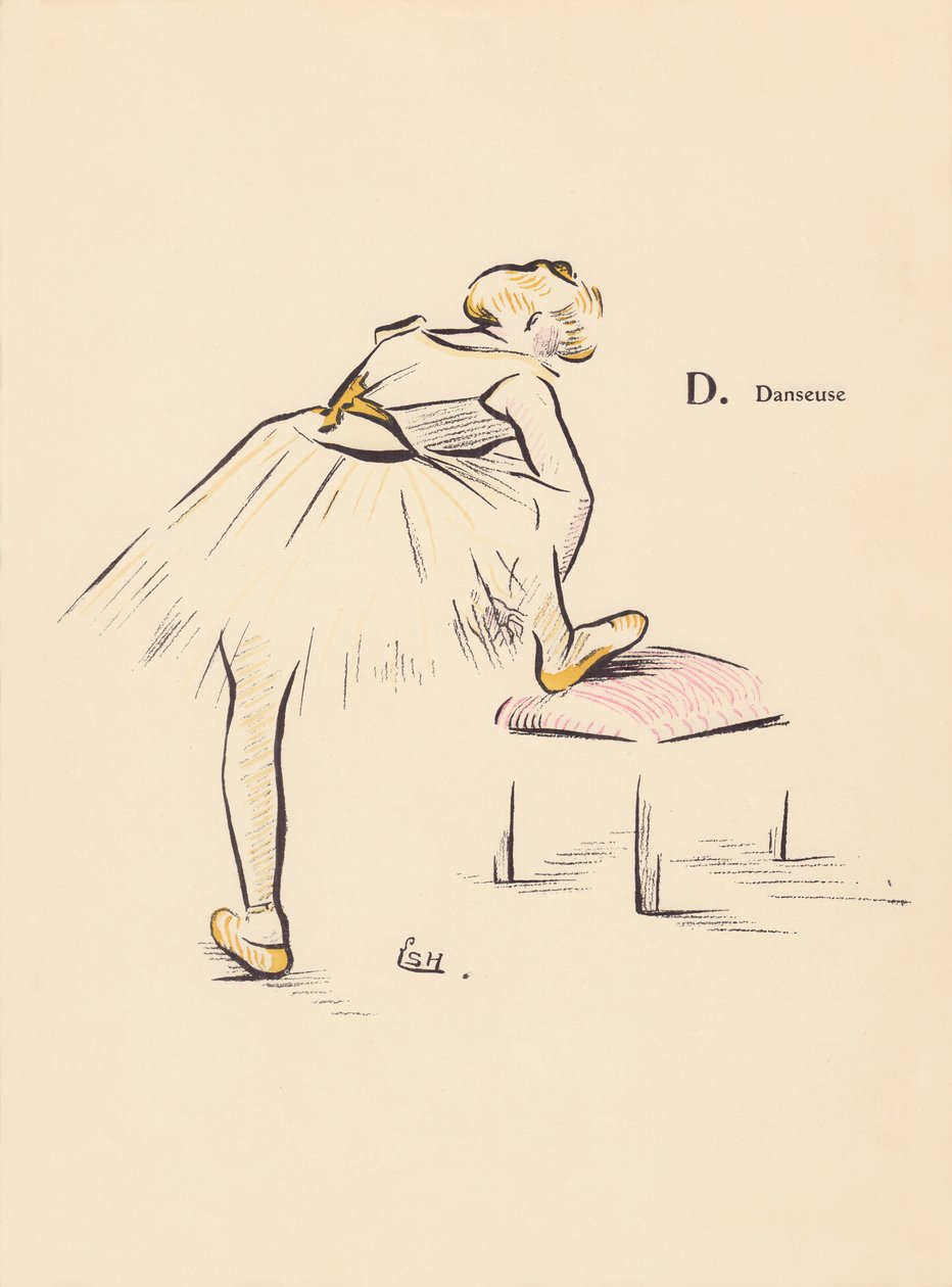 D、舞者 作者 Lucien L.（活跃于 1904 年）Henreaux