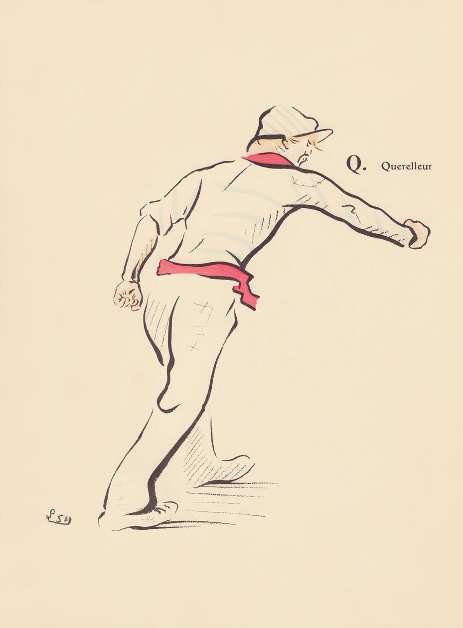 Q.Quarreller 作者 Lucien L.（活跃于 1904 年）Henreaux