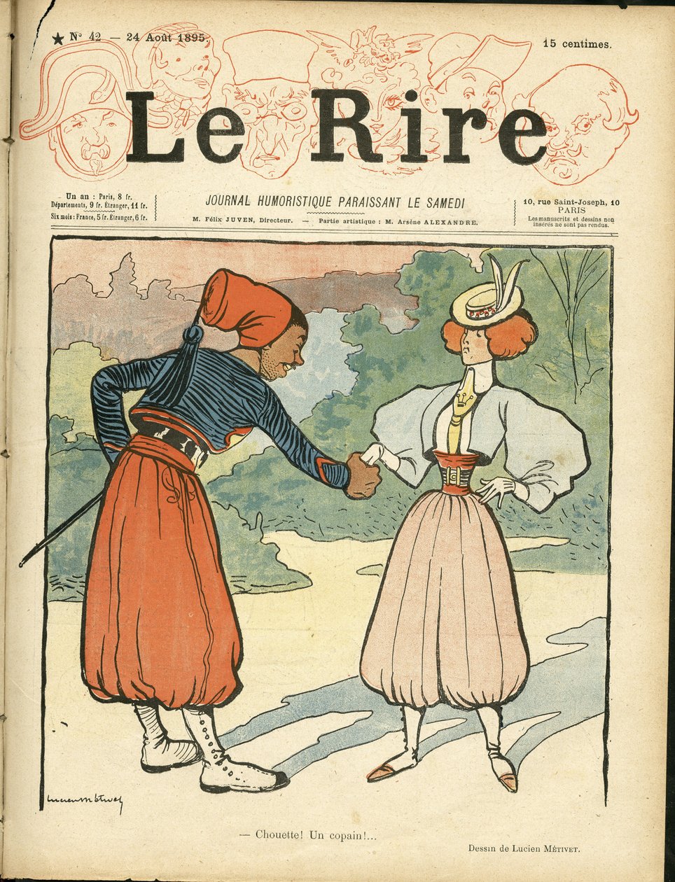 "Le Rire "的封面 作者 露西安·梅蒂（Lucien Metivet）