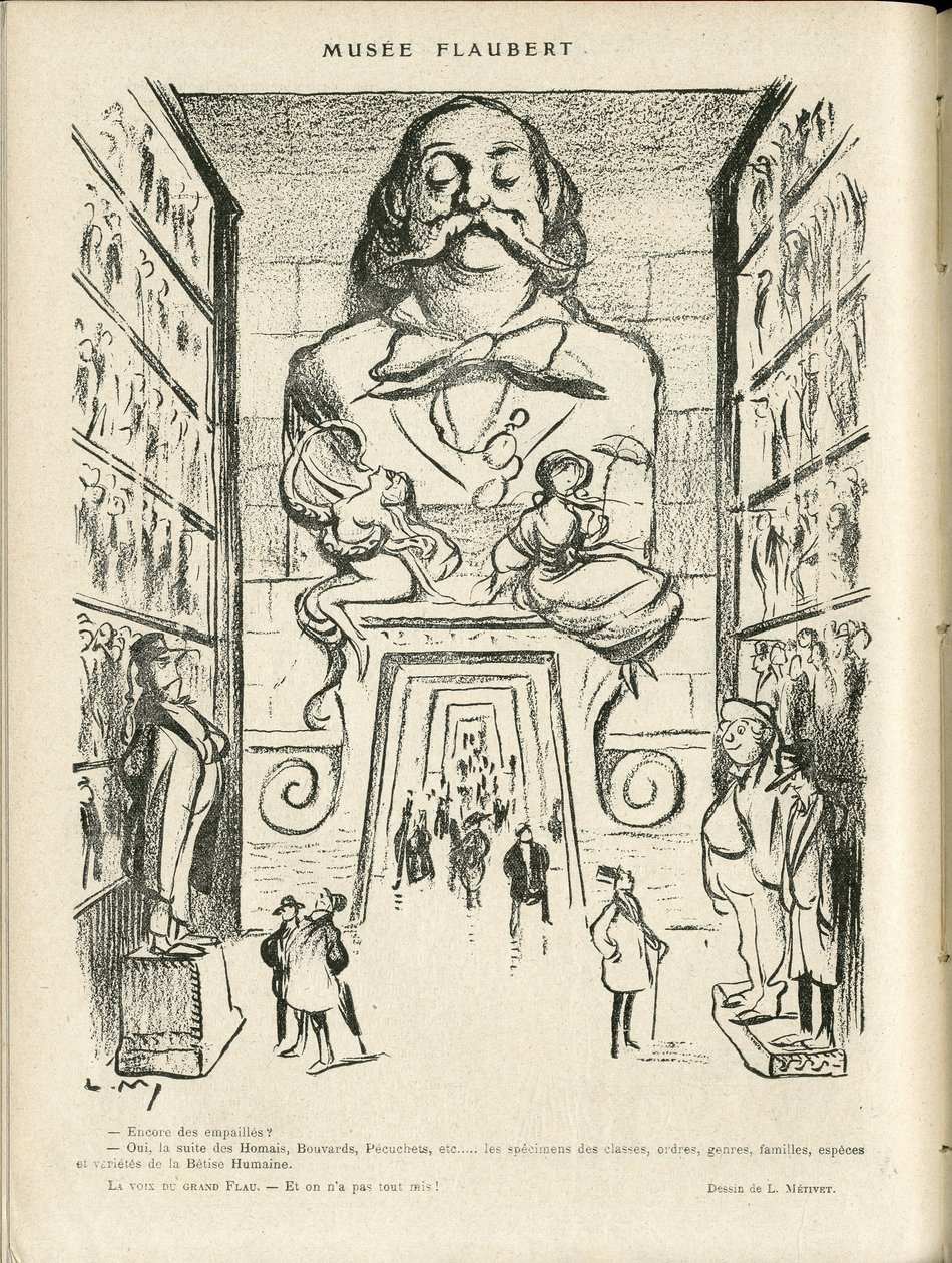 Le Rire 插图，21 年 12 月 24 日 - 福楼拜博物馆（版画） 作者 露西安·梅蒂（Lucien Metivet）