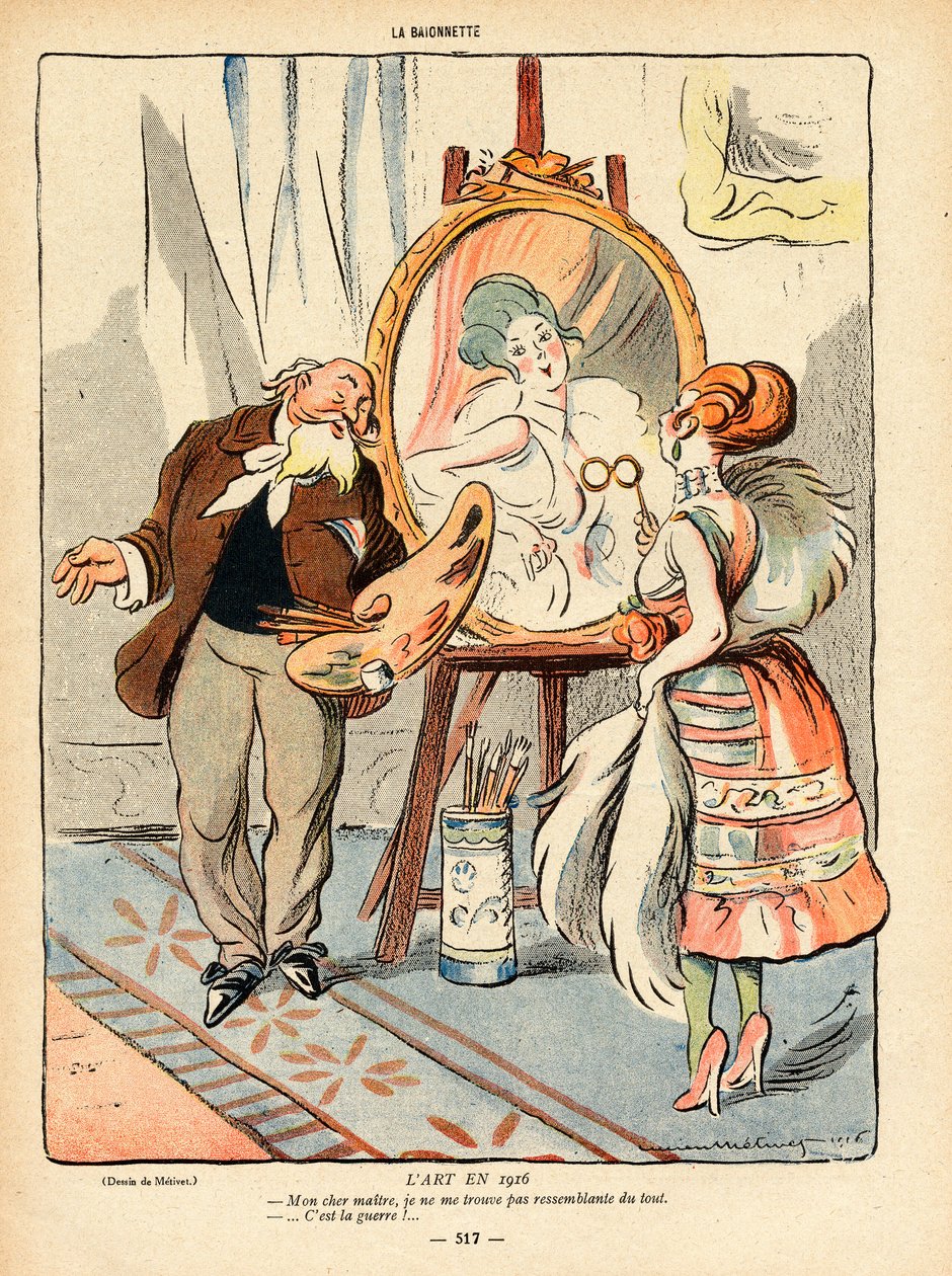 La Baionnette，彩色的讽刺诗 作者 露西安·梅蒂（Lucien Metivet）