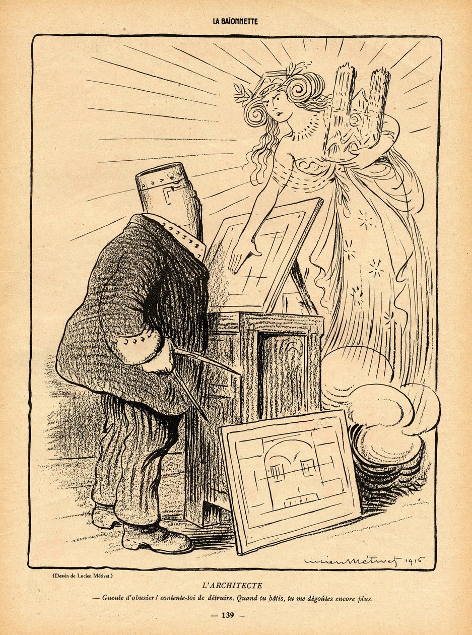 La Baionnette, Satirique en N&B 作者 露西安·梅蒂（Lucien Metivet）