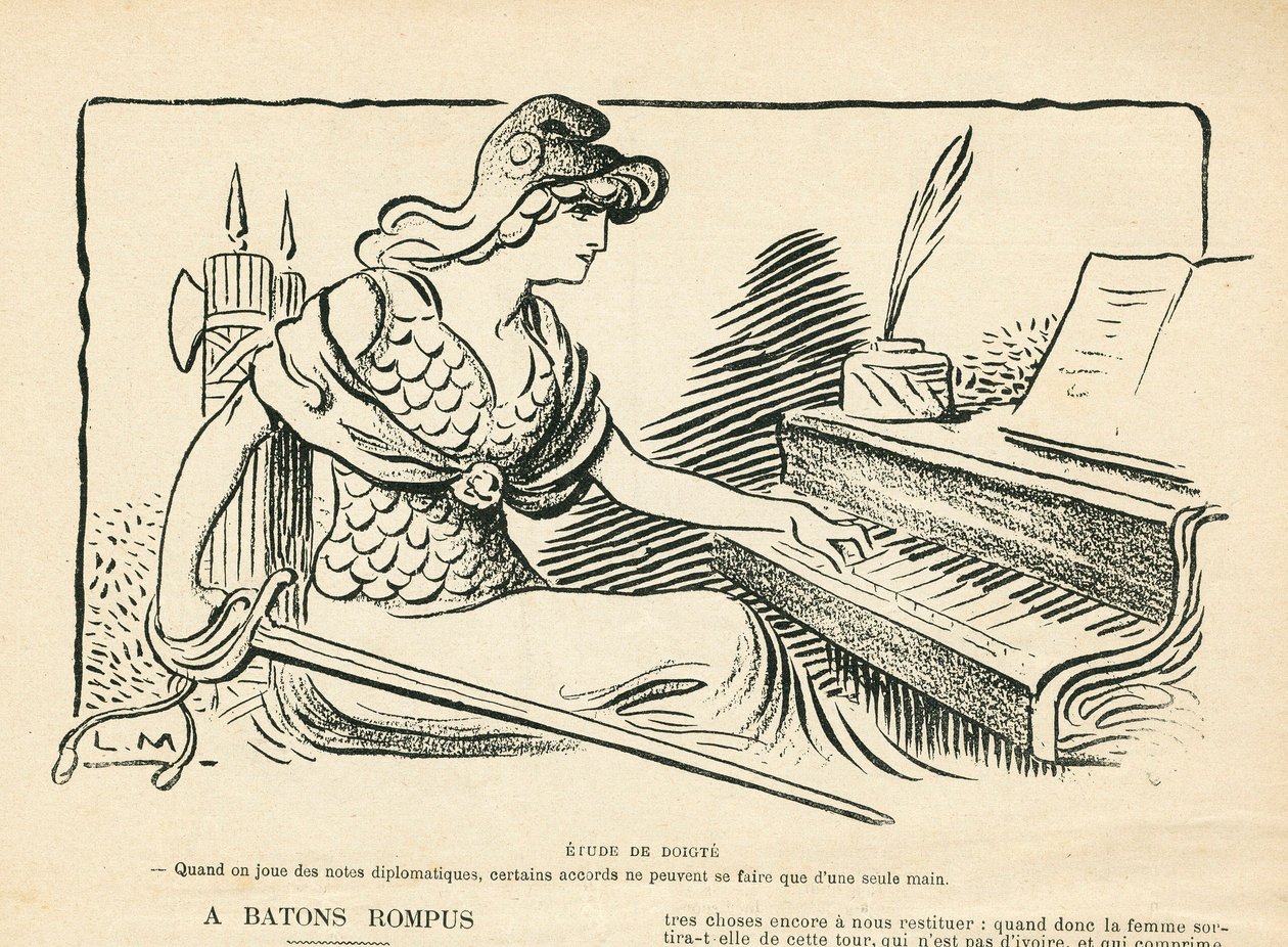 Le Rire, Satirique en N&B 作者 露西安·梅蒂（Lucien Metivet）