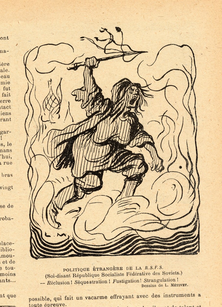 Le Rire rouge，黑白讽刺 作者 露西安·梅蒂（Lucien Metivet）