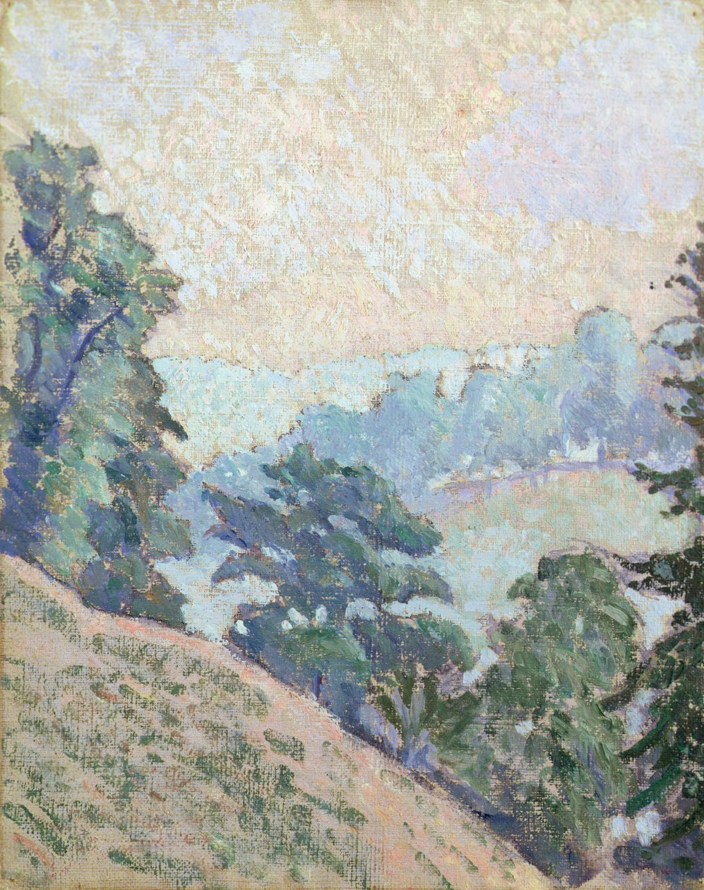 德比郡尤尔格雷夫 Brookleton Dale 作者 卢西安·皮萨罗（Lucien Pissarro）