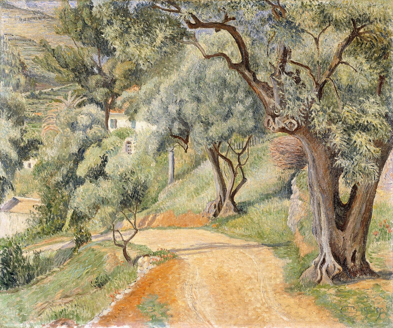 土伦Chemin de l&39;Hubac 作者 卢西安·皮萨罗（Lucien Pissarro）