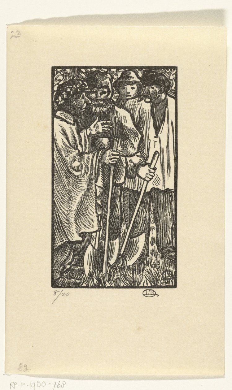 伐木工人
Les Bûcherons 作者 卢西安·皮萨罗（Lucien Pissarro）