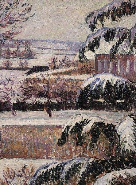 雪的印象，埃拉格尼 作者 卢西安·皮萨罗（Lucien Pissarro）