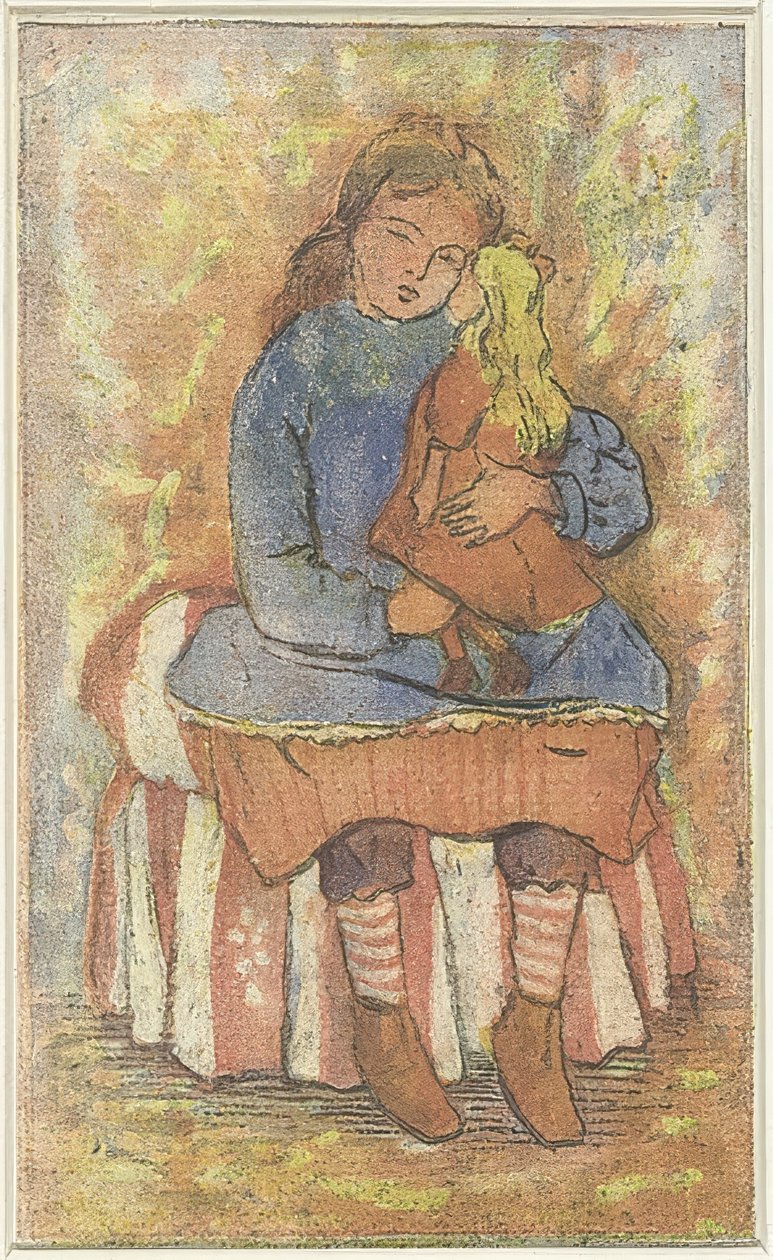 洋娃娃的女孩 作者 卢西安·皮萨罗（Lucien Pissarro）