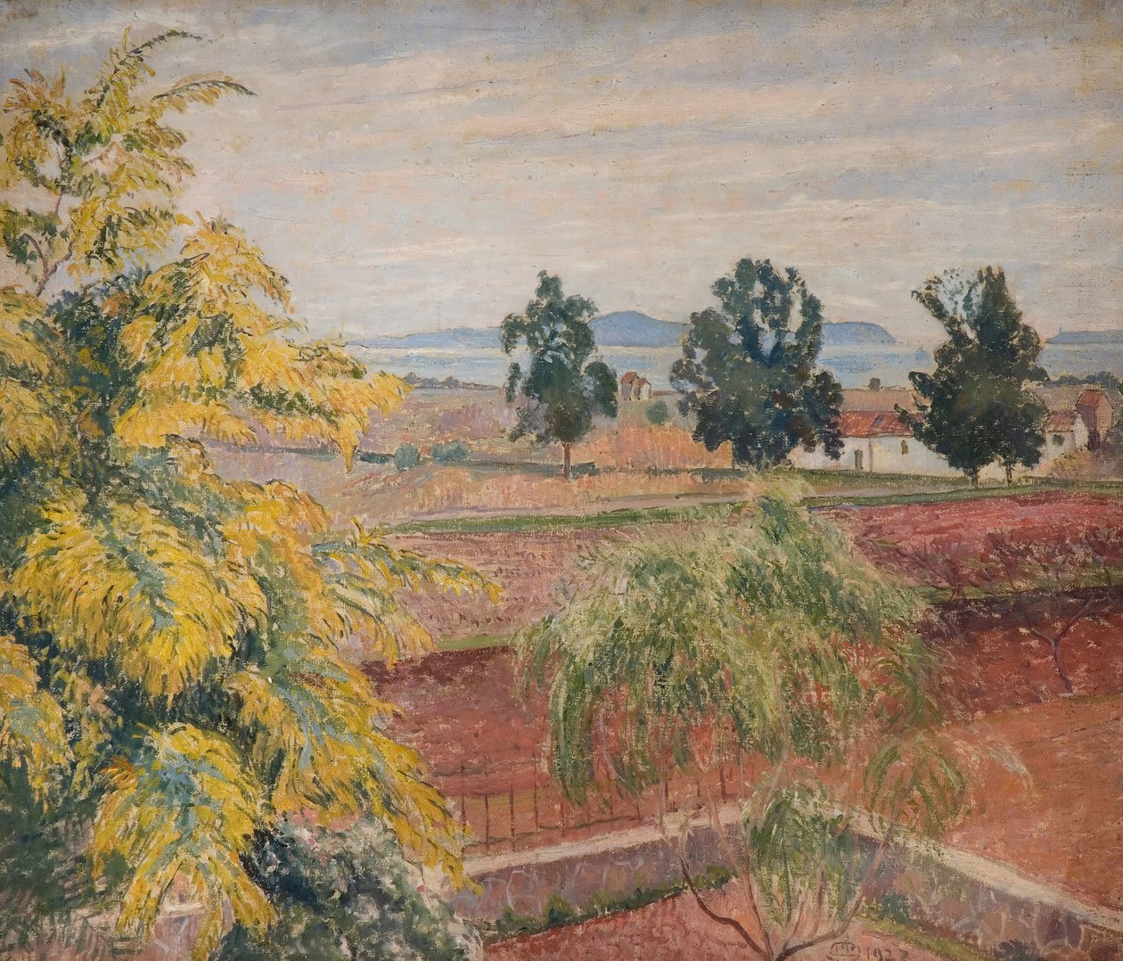 Mimosa Lavendou, 1923. 作者 卢西安·皮萨罗（Lucien Pissarro）