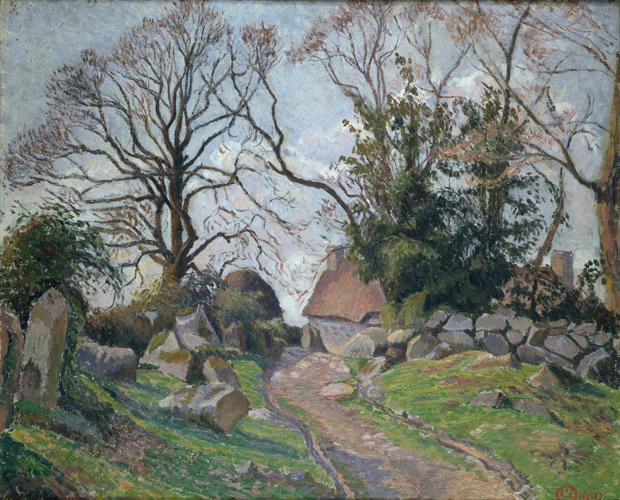 Poulfenc a Riec, 1910年 作者 卢西安·皮萨罗（Lucien Pissarro）