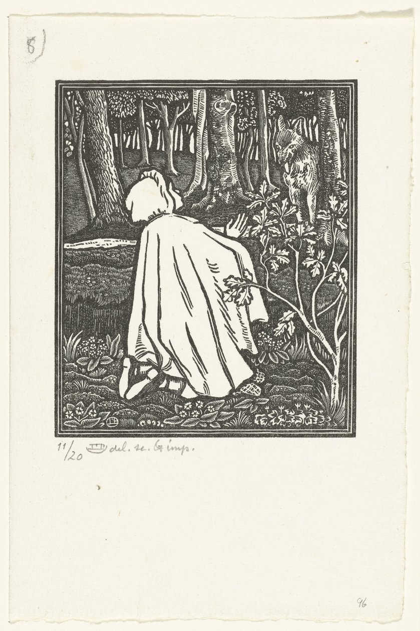 鲁德卡普杰 小红帽 作者 卢西安·皮萨罗（Lucien Pissarro）