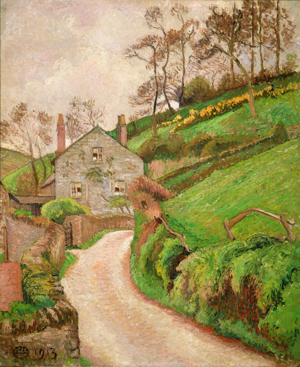 掌柜者的房子，或园丁的小屋 作者 卢西安·皮萨罗（Lucien Pissarro）