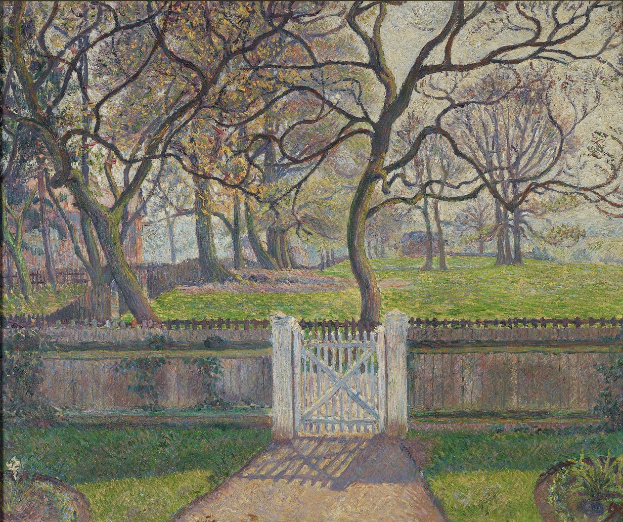 花园之门，埃平，1894年 作者 卢西安·皮萨罗（Lucien Pissarro）