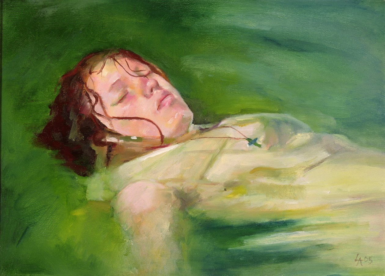 漂流的女孩，2004 年（布面油画） 作者 露辛达·阿伦德尔