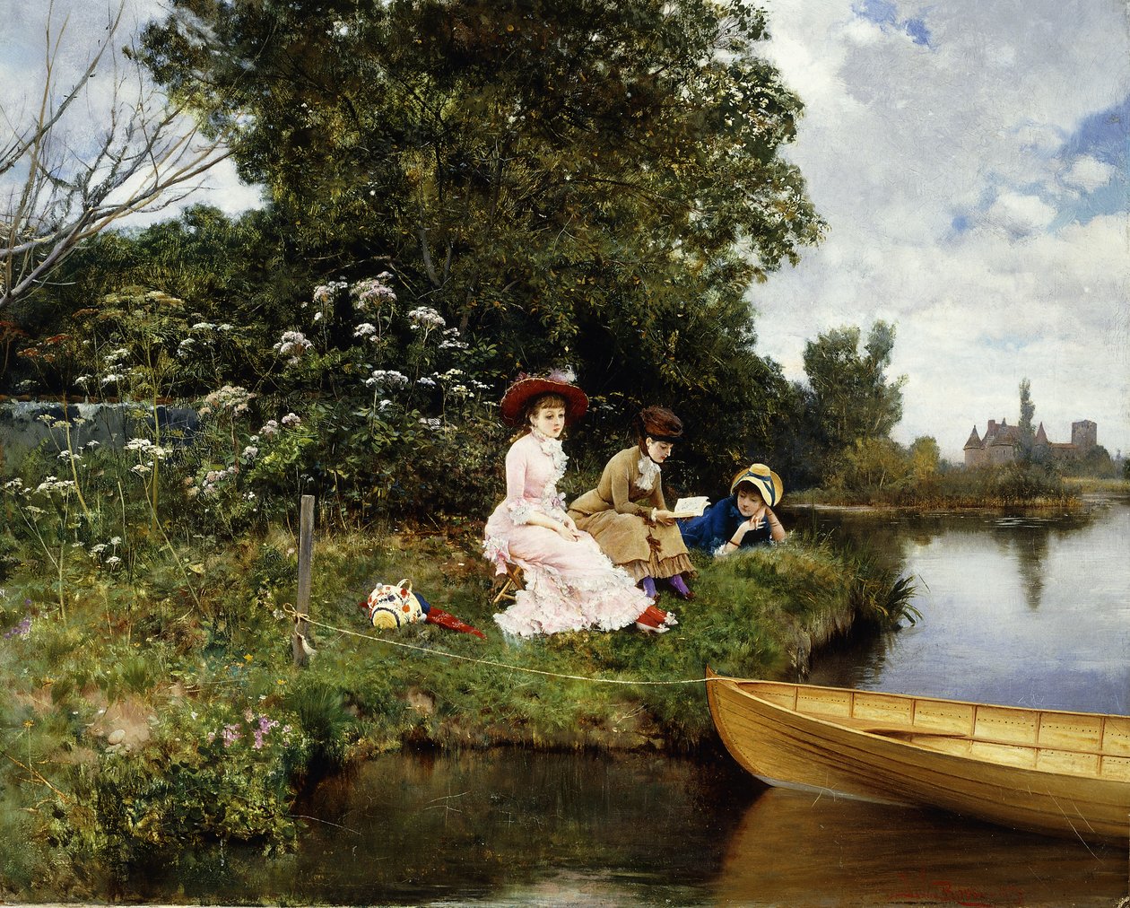 夏季遐想，1878年 作者 卢修斯·罗西（Lucius Rossi）