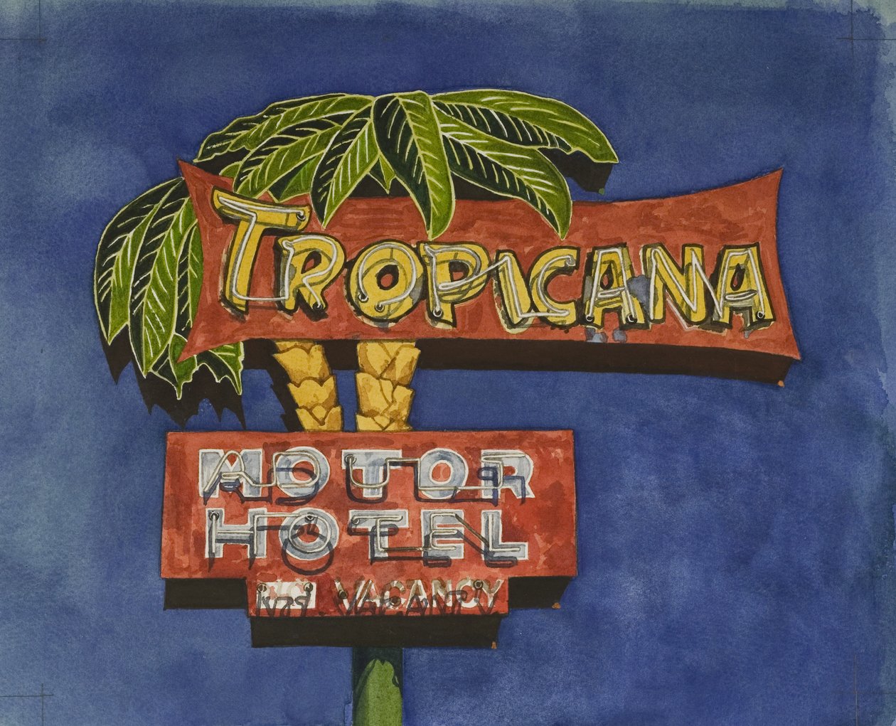 Tropicana，2006（wc on paper） 作者 露西·马斯特曼