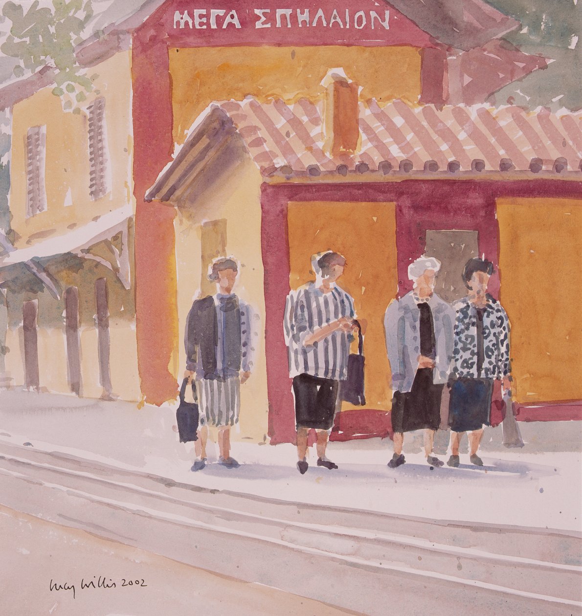 在Megaspilaion，2002年（纸上谈兵） 作者 露西·威利斯