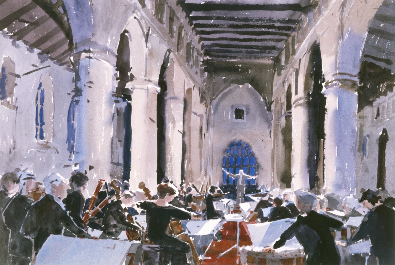 The Overture，St。Marys Bridgwater，1989年（纸上写着） 作者 露西·威利斯