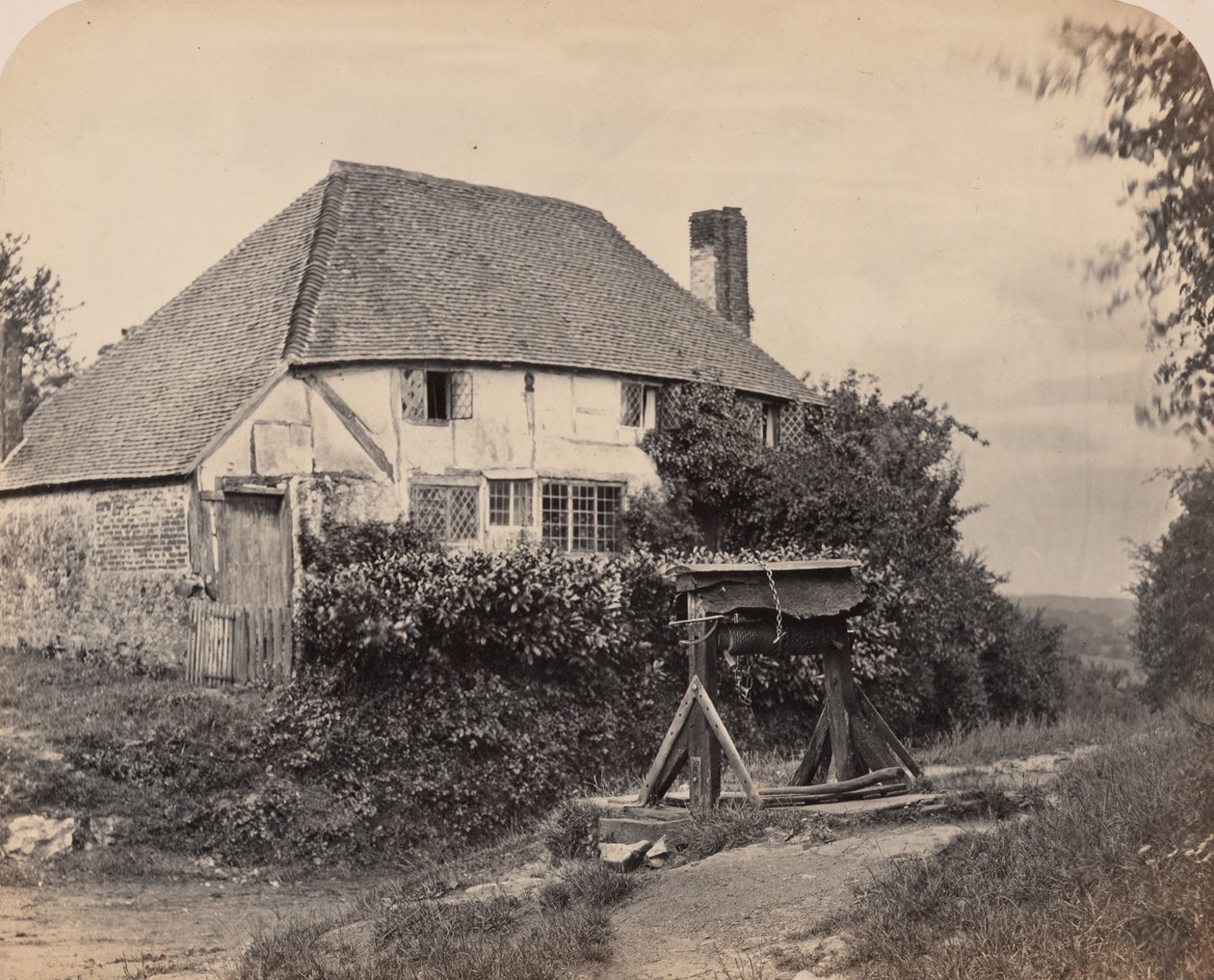 英国乡村别墅，约 1860 年（照片1860 年（照片） 作者 露西·弗莱明