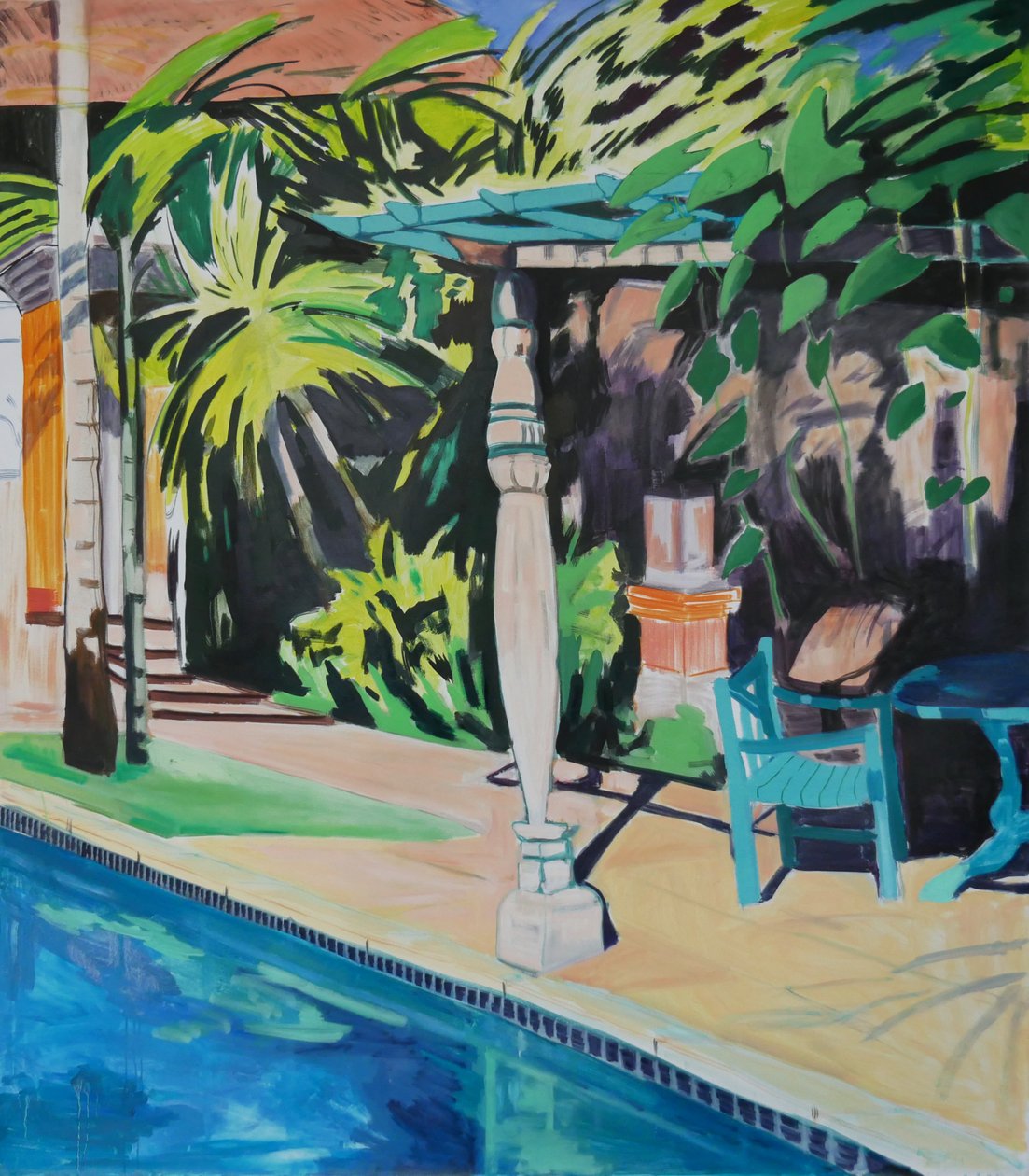 桃子，2021 年（布面油画） 作者 露西·斯莫尔博恩