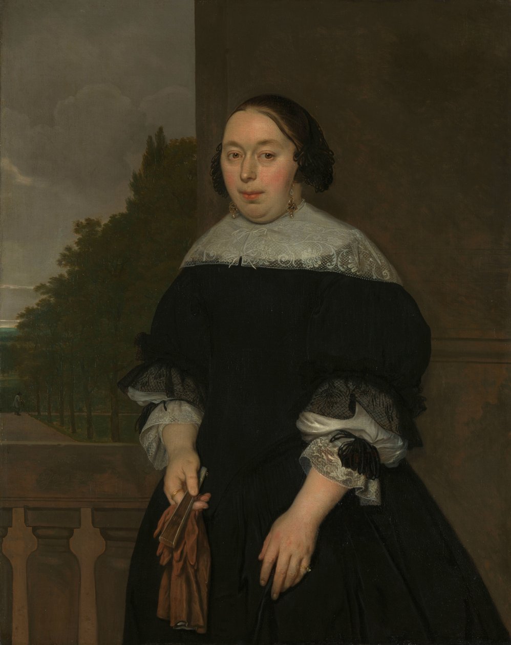 阿莱塔-凡-拉文斯贝格（1635-77），扬-凡-内斯的妻子 作者 鲁道夫·德·琼