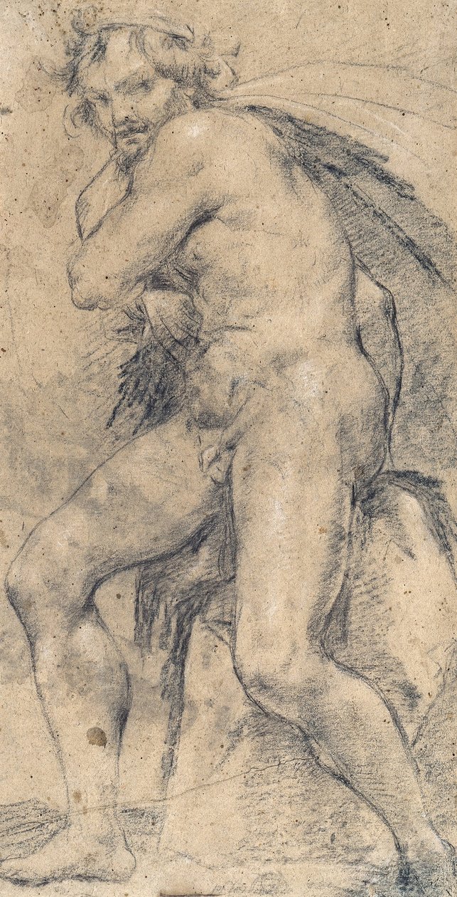 男裸体（大力神） 作者 卢多维科·卡拉奇（Ludovico Carracci）