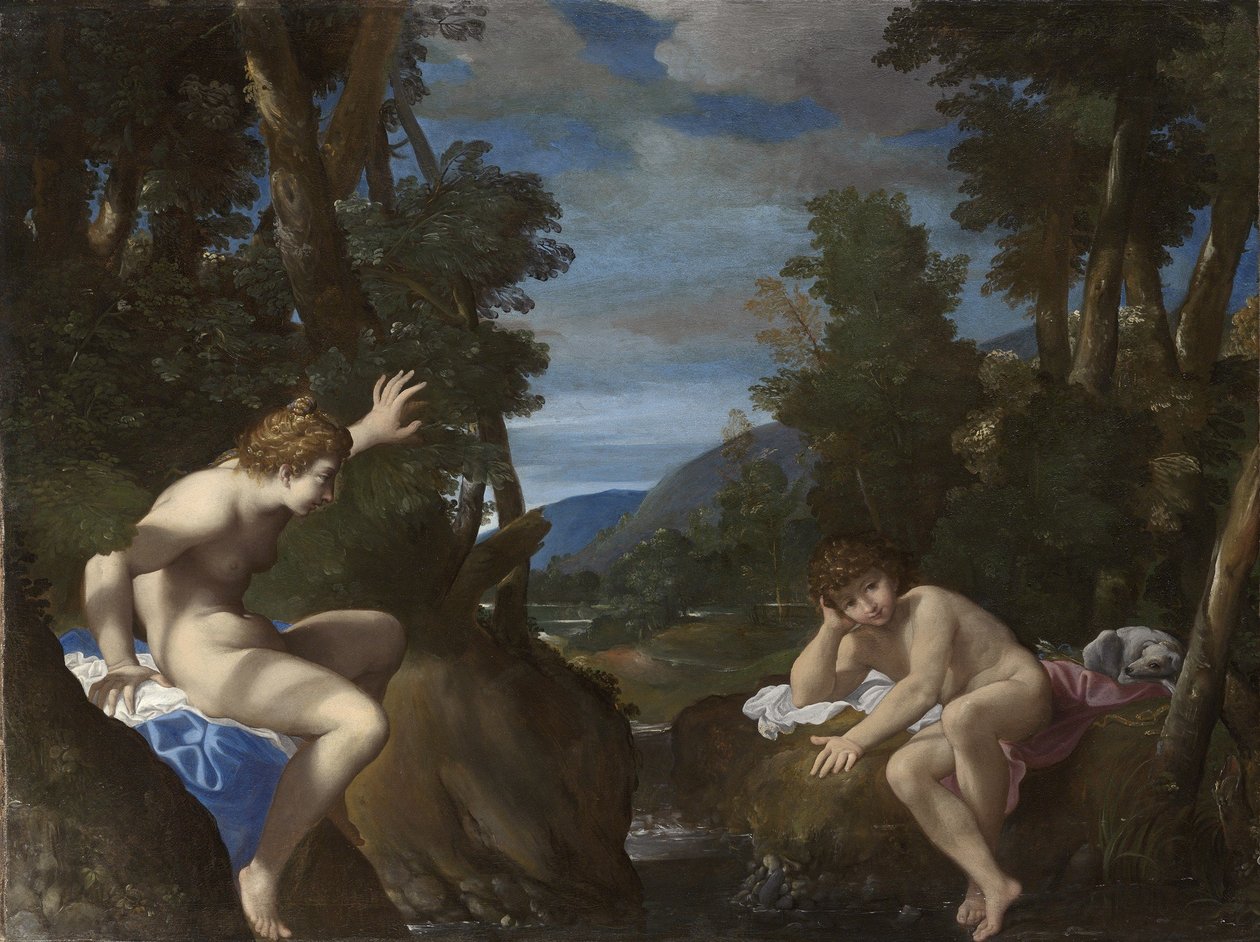 Salmacis和Hermaphroditus 作者 卢多维科·卡拉奇（Ludovico Carracci）