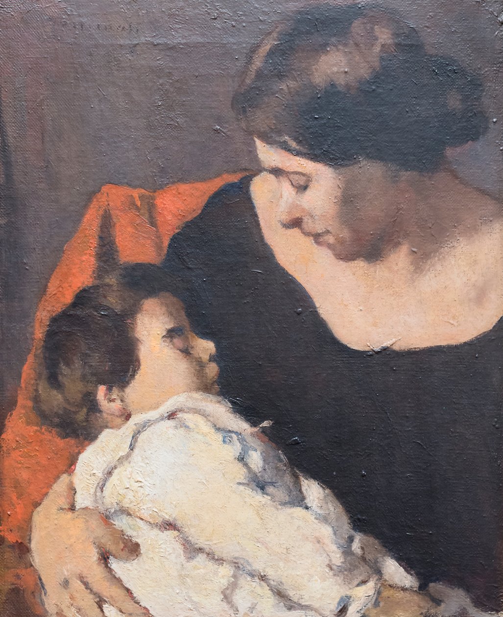 带着孩子的女人 作者 卢多维科 (1866 1941) 托马西