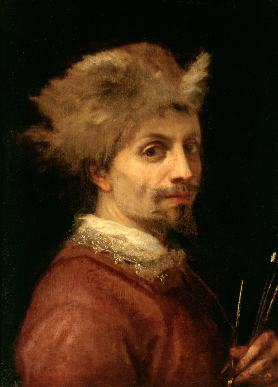 自画像，c.1606（布面油画） 作者 卢多维科·卡迪·西戈里（Ludovico Cardi Cigoli）