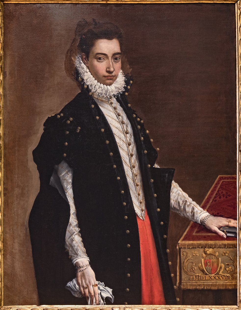 Fontanellato，Labirinto della Masone，Franco Maria Ricci 艺术收藏：“Lucrezia Bentivoglio Leoni 的肖像” 作者 卢多维科·卡拉奇（Ludovico Carracci）