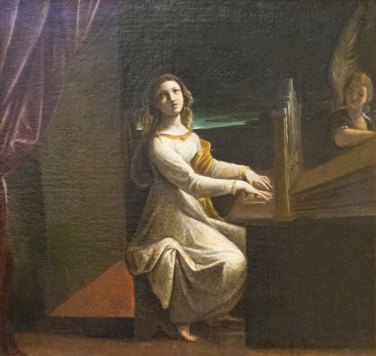 圣塞西莉亚，约 1607 年（布面油画） 作者 卢多维科·卡拉奇（Ludovico Carracci）
