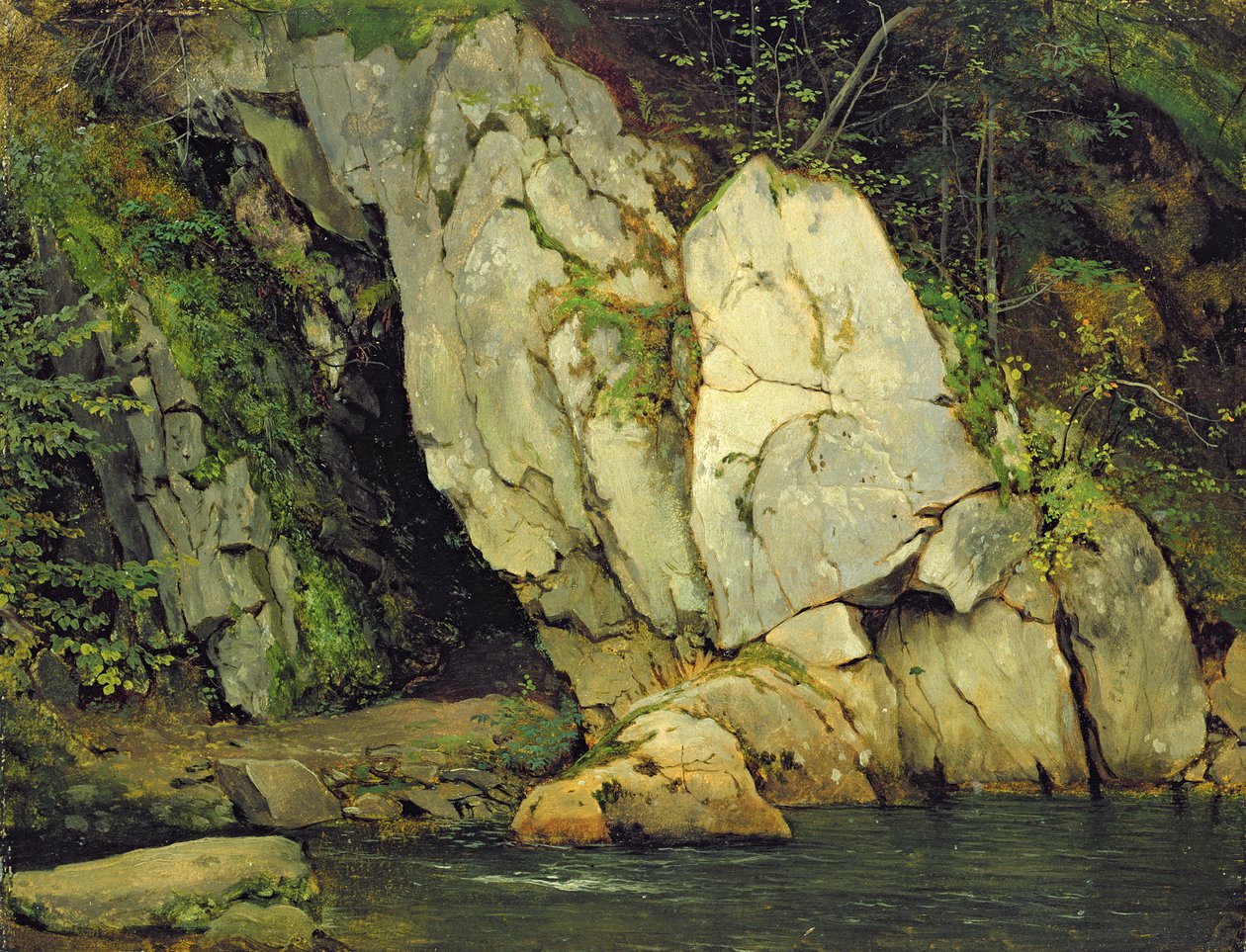 针眼，1839-40（纸板上的油） 作者 路德维希·阿德里安·里希特