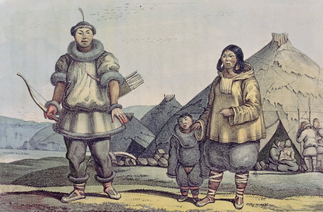 楚科奇人和他们的家园，来自1822年的“古怪的环游世界” 作者 路德维希·克里斯（Ludwig Choris）