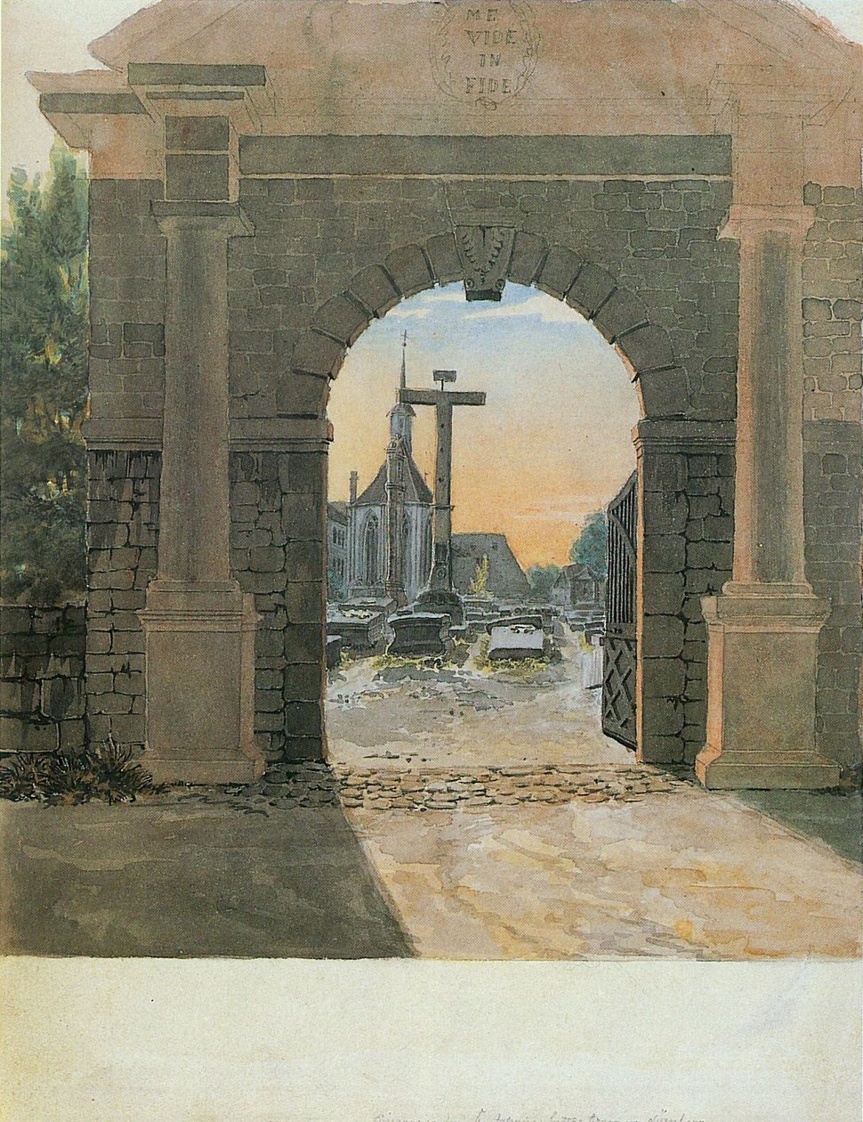 Johannsfriedhof在纽伦堡的入口 作者 路德维希·埃米尔·格林
